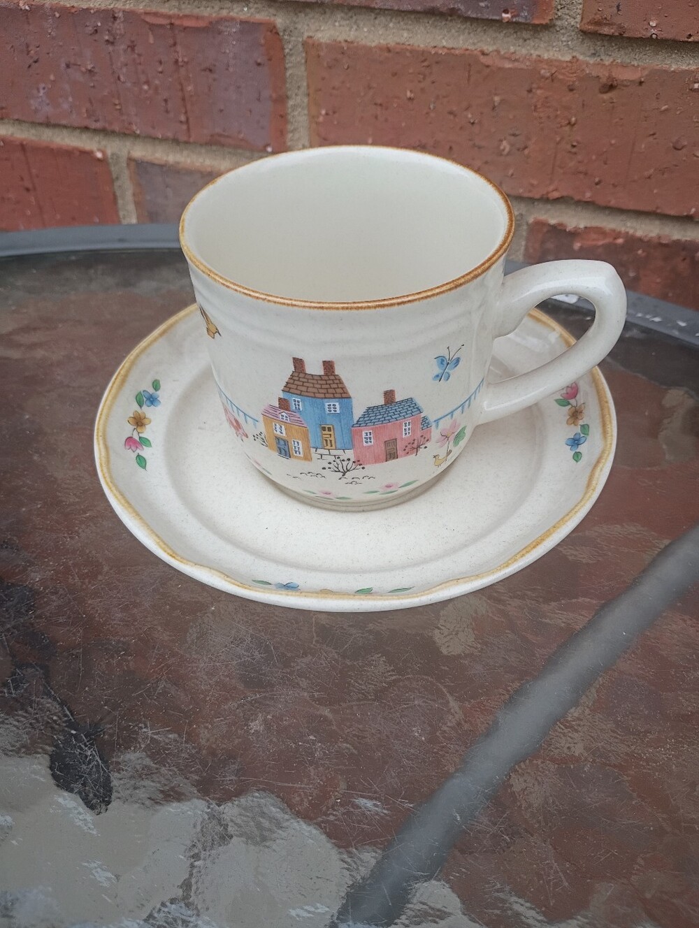 International Heartland Stoneware Cup & Saucer Cottgecore Farmhousecore